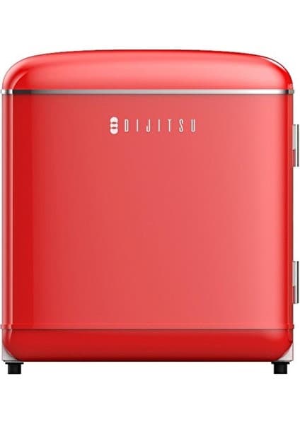 Dijitsu DB80RRE E Enerji Sınıfı 45 Lt Statik Retro Kırmızı Mini Buzdolabı Mekanik Kontrol ile