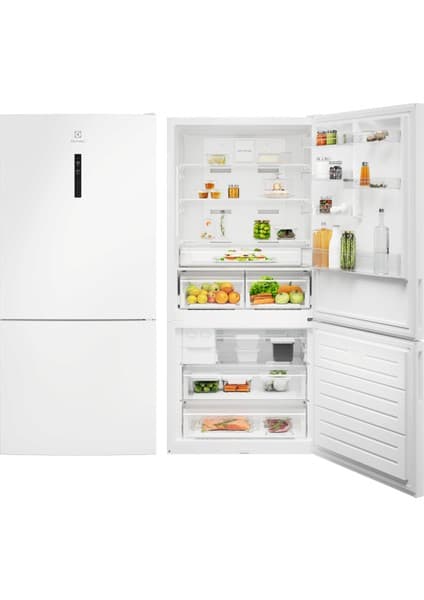 Electrolux LNT7MD58W Twintech No-Frost 588 Lt 84 cm Alttan Donduruculu Buzdolabı D Enerji Sınıfı Beyaz