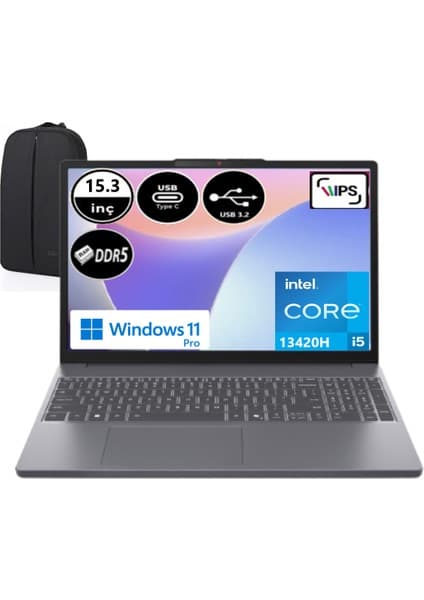 Lenovo Ideapad Slim 3 Intel Core I5 13420H 16 GB Ram 1 Tb SSD Windows 11 Pro 15.3\