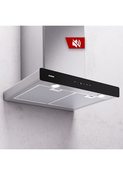 Kügerr F10 ' Dünyanın En Sessiz Davlumbazı' 60 cm Davlumbaz