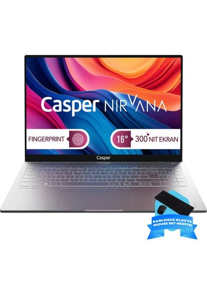 Casper Nirvana S100 300NIT Intel Core 5-210H 16GB Ddr5 Ram 1tb SSD Freedos Taşınabilir Bilgisayar S100.210H-BF00X-G-F-D200