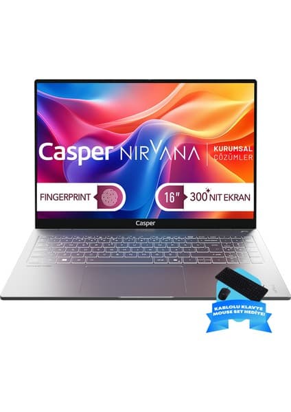 Casper Nirvana S200 300NIT Intel Core 5-210H 16GB Ddr5 Ram 250GB SSD Freedos Taşınabilir Bilgisayar S200.210H-BU00X-G-F-D2D1