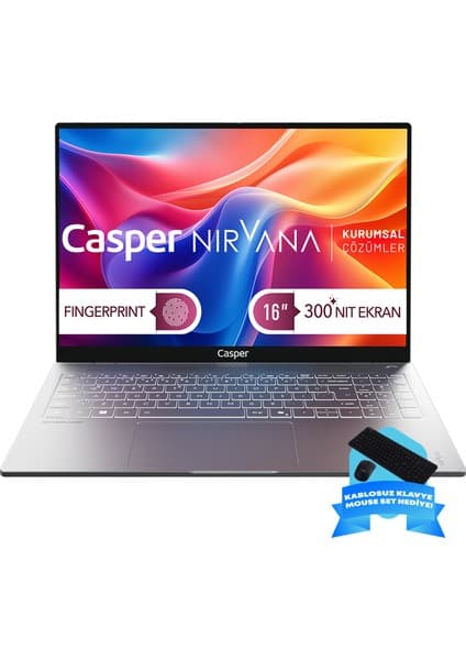 Casper Nirvana S200 300NIT Intel Core 9-270H 16GB Ddr5 Ram 1tb SSD Freedos Taşınabilir Bilgisayar S200.270H-BF00X-G-F-D200