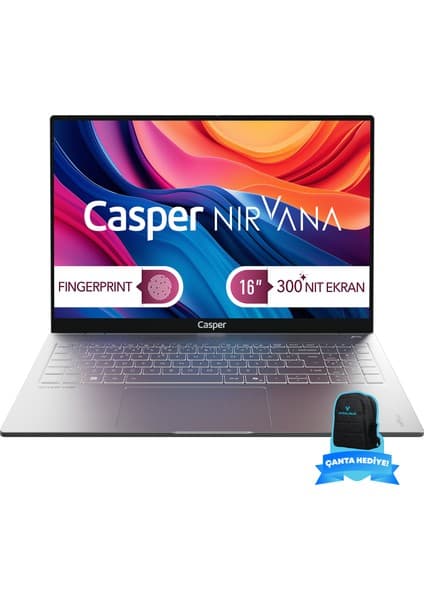 Casper Nirvana Taşınabilir Bilgisayar S100 300NIT I5-13420H 16GB Ddr5 Ram 250GB SSD Freedos Taşınabilir Bilgisayar S100.1342-BU00X-G-F-CANEX16