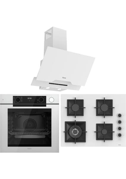 Ferre Fryart Artline Steam QEP64CB - SC406-WFA - D064-SA 9 Prog. Dijital Turbo Ank. Set - Beyaz