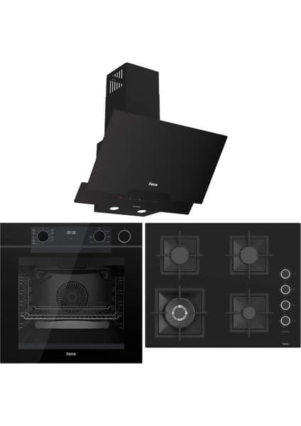 Ferre Fryart Artline Steam QEP64CS - SC405-WFA - D063-SA 9 Prog. Dijital Turbo Ank. Set - Siyah
