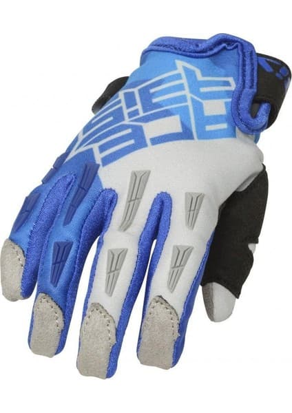 Acerbis Ce Mx X-K Çocuk Eldiven Mavi Gri