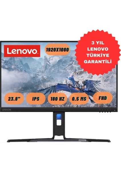 Lenovo Legion R24E-30 23.8'' 180Hz 0.5ms FHD IPS Oyuncu Monitörü