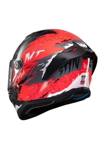 Mt Helmets Kask mt Stınger Ardent C5 Mat Siyah/kırmızı