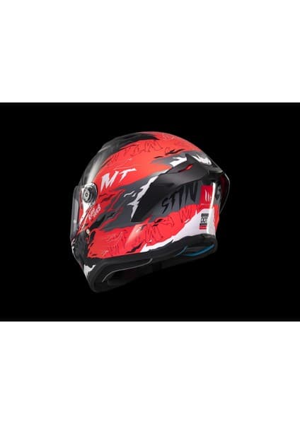 Mt Helmets Kask mt Stınger Ardent C5 Parlak Siyah/kırmızı 8