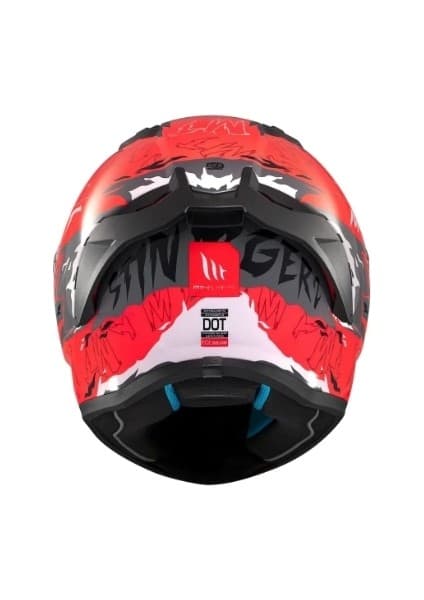 Mt Helmets Kask mt Stınger Ardent C5 Mat Siyah/kırmızı 8