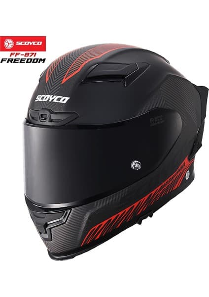 Scoyco FF-871 Freedom Full Face Motosiklet Kaskı 8