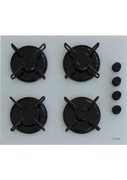 Alveus Segls 640 Beyaz Cam Set Üstü Ocak