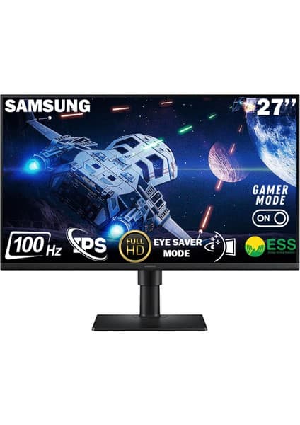 Samsung Essential S4 S40GD 27'' 100 Hz 5 Ms (HDMI+USB) FHD IPS Flat Pivot Monitör LS27D400GAUXUF