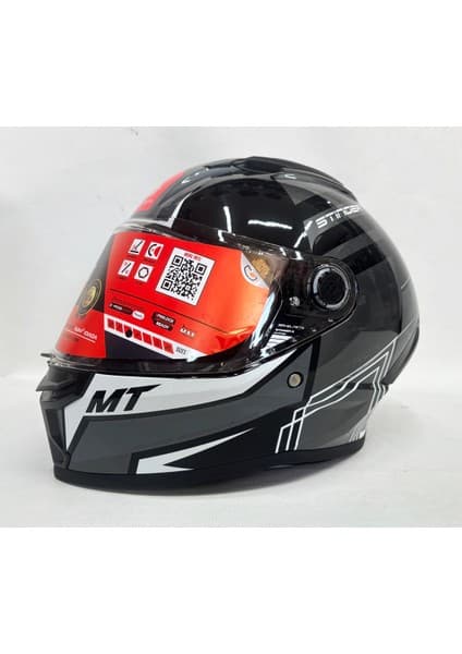 MT Stinger 2 Tron B12 Parlak Renk Şefaf Vizörlü V-28B
