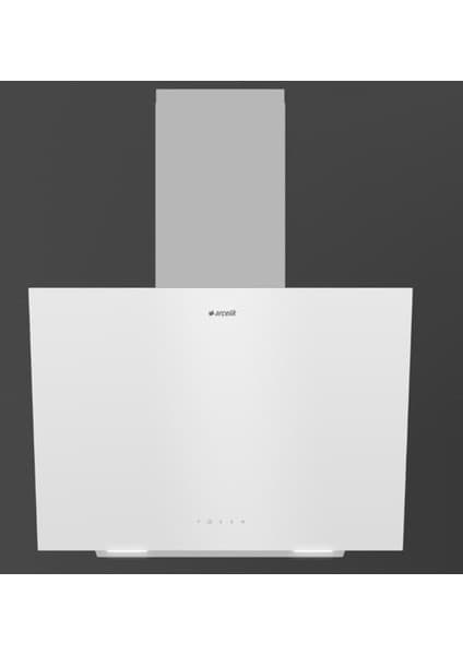 Arçelik Ade 606-4 B Eğimli Duvar Tipi Davlumbaz Gümüş Renk 720 m3/sa Hava Debisi