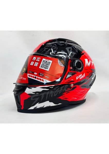 MT Stinger 2 Ardent C5 Parlak Renk Şefaf Vizörlü V-28B