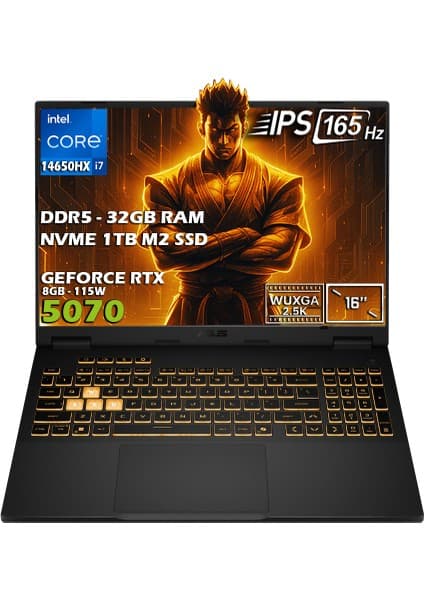 ASUS TUF Gaming F16 FX608JPR-QT002-GAMING Intel Core i7 14650HX 32GB 1TB SSD RTX 5070 8GB 115W 16\