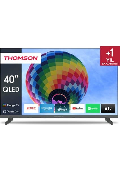 THOMSON 40QG4S14 40" 100 Ekran Uydu Alıcılı Full HD Google Smart QLED XS TV
