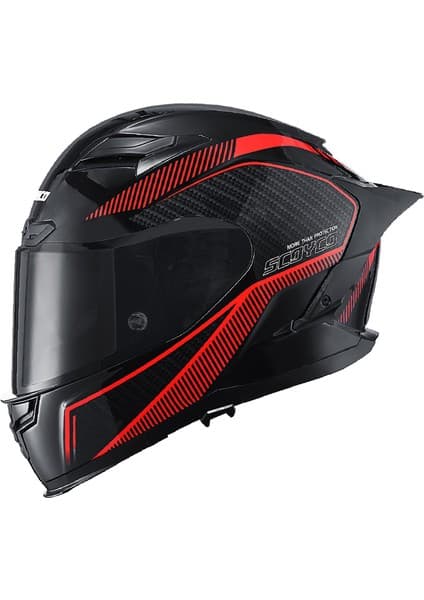 Motoanl Motosiklet Kask Full Face Ce Yüksek Güvenlikli Motor Kaskı Fire Edition
