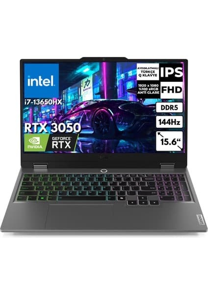 Lenovo Loq 15IRX9 I7-13650HX 16 GB 1 Tbssd 6 GB RTX3050 15.6\