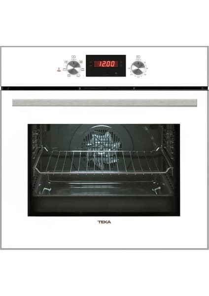 Teka - Hak 625 Wh - Ankastre Multifonksiyonel Dijital Ekranlı Fırın - Beyaz Cam - 65 Lt - 111020055