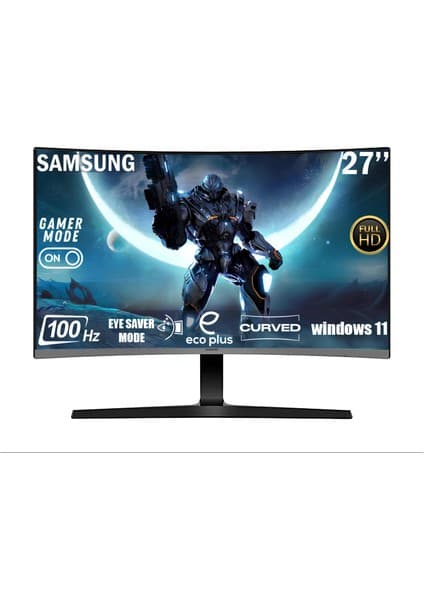 Samsung Essential 27'' 100 Hz 4 Ms (HDMI+VGA) Full HD 1920 x 1080 LCD Monitör LS27D390GAUXUF
