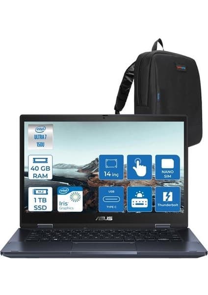 Asus Expertbook Intel Core Ultra 7 150U 40GB 1tb SSD Intel Iris x Graphics 14\