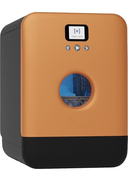 Bob Tezgah Üstü Mini Bulaşık Makinesi Siyah Bakır