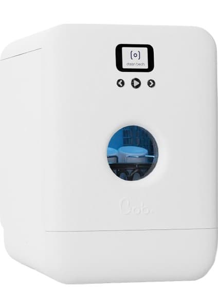 Bob Tezgah Üstü Mini Bulaşık Makinesi Karbeyaz Mat Beyaz