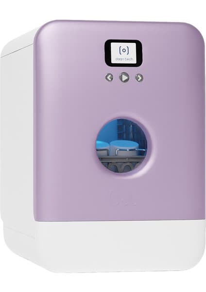Bob Tezgah Üstü Mini Bulaşık Makinesi Karbeyaz Lila