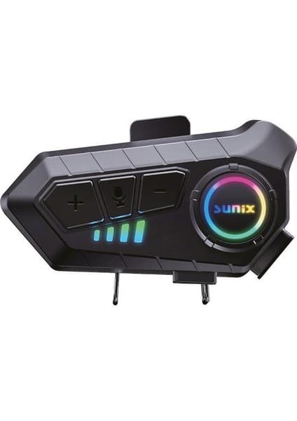 Sunix NTR-101 V5.3 IPX6 Su Geçirmez Motosiklet Kask Kulaklığı (1000 Mah)