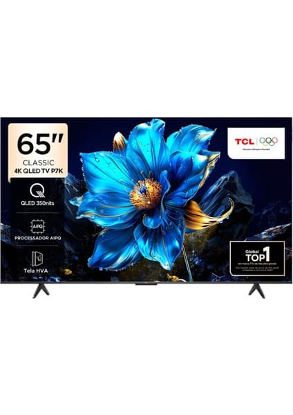 TCL 65P7K 65'' 165 Ekran Uydu Alıcılı 4K Ultra HD QLED Google TV
