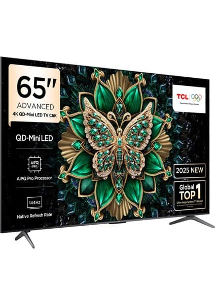 TCL 55C6K 55'' 139 Ekran Uydu Alıcılı 4K Ultra HD MiniLED Google TV 6