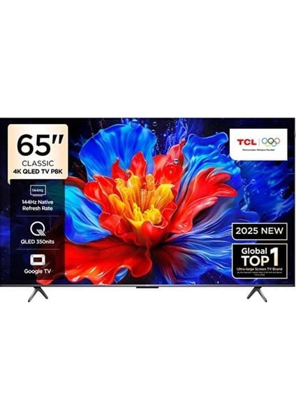 TCL 65P8K 65" 165 Ekran Uydu Alıcılı 4K Ultra HD Google QLED TV