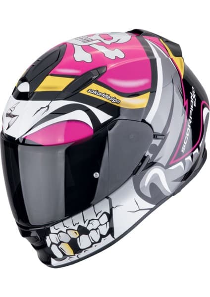 Scorpion Exo 491 Pirate Kapalı Motosiklet Kaskı Pembe