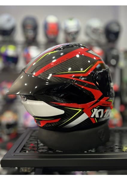 KYT Nz-Race Carbon Kırmızı (+1 Siyah Vizör) 7