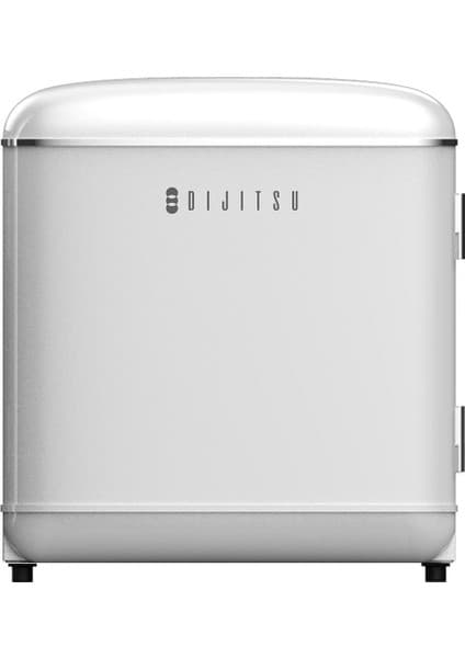 Dijitsu DB80RWH Retro Beyaz Mini Buzdolabı