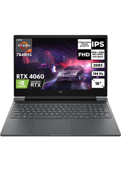 Hp Victus 16-S0014NT R7-7840HS 48  GB 512 GB SSD  8gb RTX4060 16.1\