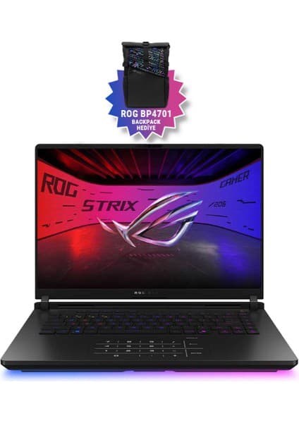 Asus Rog Strix Scar 16 G635LX-RW143 24GB RTX5090 175W Intel Ultra 9 275HX 32GB Ram 1tb Performance SSD 16 Inç Wqxga 240Hz Taşınabilir Bilgisayar