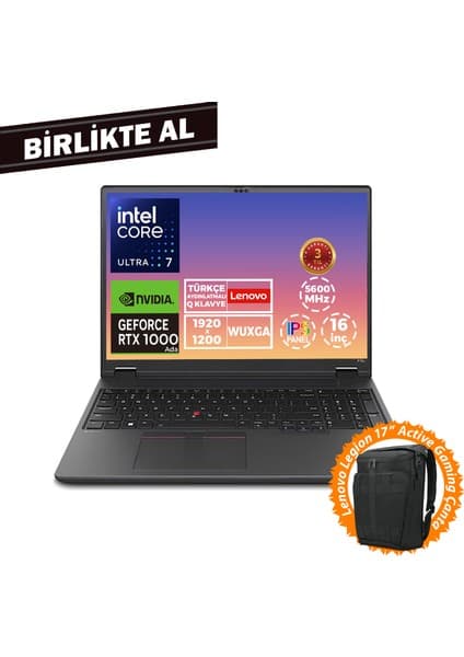 Lenovo Mws P16V G2 U7 155H 40GB 1tb SSD 6 GB RTX1000 16\