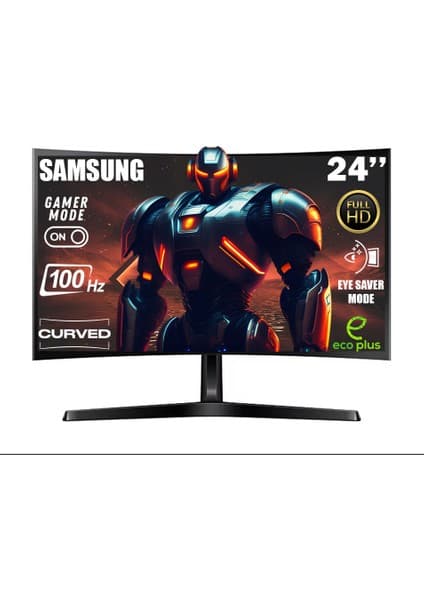 Samsung Essential S36G 24''100 Hz 4 Ms(Hdmı+D-Sub) Full Hd Curved Monitör LS24D366GAUXUF 8