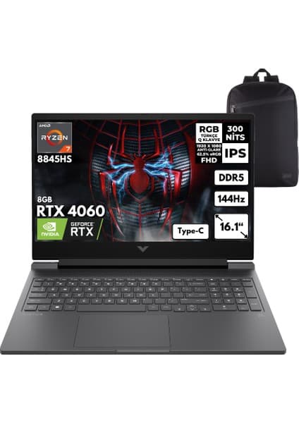 Hp Victus 16-S1010NT 7 8845HS 32-Gbddr5 2 Tbssd RTX4060 (8gb) 16.1\