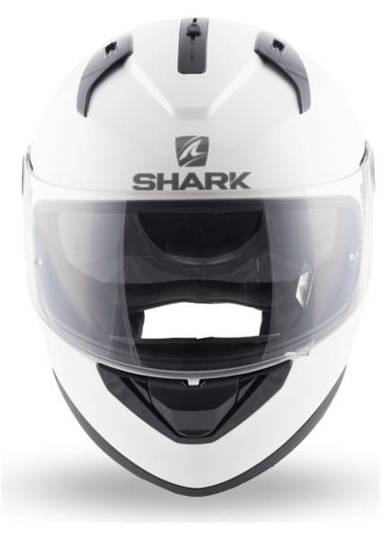 Shark Ridill Blank Beyaz Kapalı Motosiklet Kaskı 6