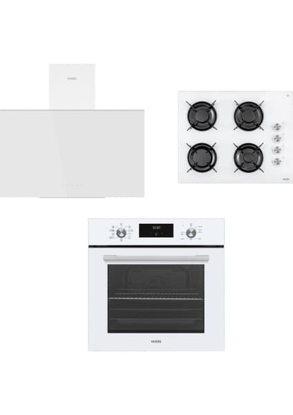 Vestel Eğik Beyaz Hamur Şefi Seti (AF-7684 B + AO-65104 B + AD 63340 B)