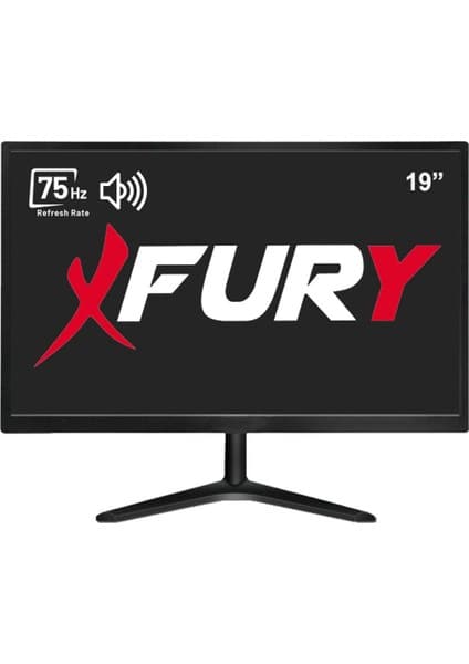Fury 19" Geniş Ekran 75 Hz 5ms DAHİLİ HOPARLÖR Sesli Led Monitör