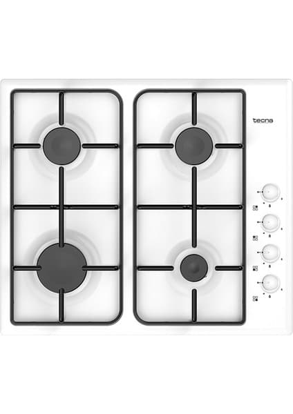 Tecna Süo 604BE 4 Gözü Gazlı Beyaz Set Üstü Ocak