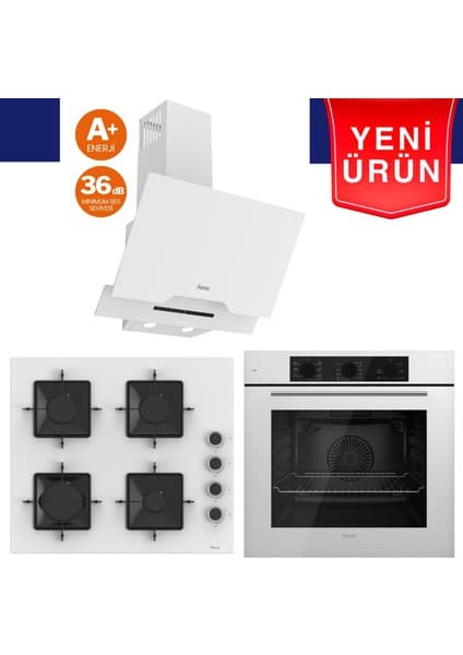 Ferre Fryart Serisi - Silenart Ankastre Set (XE63CB + SS206 + D064 -Sa)