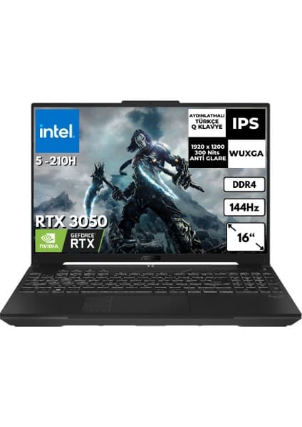 Asus Tuf Gaming F16 Intel I5 210H 32 GB 2 Tbssd 6gb RTX3050 16\