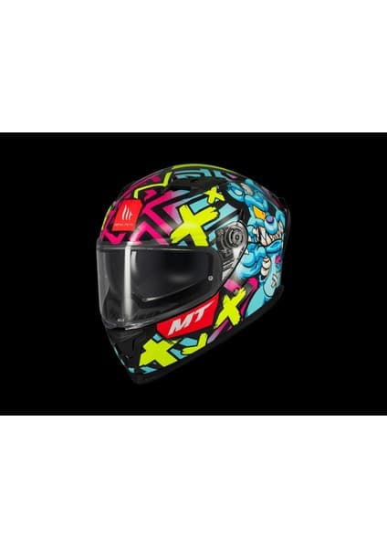 Mt Helmets Kask mt Braker Sv Crazy Teddy B7 Parlak